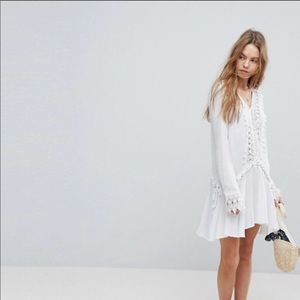 Nwt Surf Gypsy White Dress Beautiful 